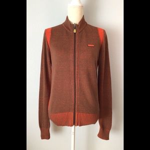 BURTON Full-Zip Long Sleeve Knit Sweater Jacket